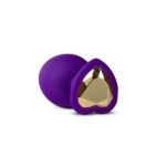 Temptasia Bling Plug Small Platinum-Cured Silicone Anal Plug – Purple - Image 3