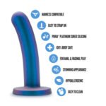 Temptasia Surrender Peg Intermediate Strap-On Dildo – Blue - Image 2