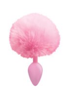 The 9's Cottontails Silicone Bunny Tail Butt Plug - Pink - Image 2