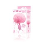 The 9's Cottontails Silicone Bunny Tail Butt Plug - Pink