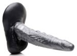 The Gargoyle Rock Hard Silicone Dildo - Silver - Image 6