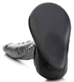 The Gargoyle Rock Hard Silicone Dildo - Silver - Image 7