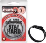 The Macho Collection 3-Snap Cock Ring - Black