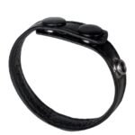 The Macho Collection 3-Snap Cock Ring - Black - Image 3