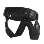 The Macho Collection v-Style Cock Ring and  Ball Divider - Black - Image 3