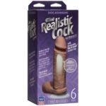 The Realistic Cock Ultraskyn 6 Inch - Brown - Image 2