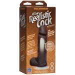 The Realistic Cock Ultraskyn 8 Inch - Black - Image 2