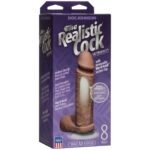 The Realistic Cock Ultraskyn 8 Inch - Brown - Image 2