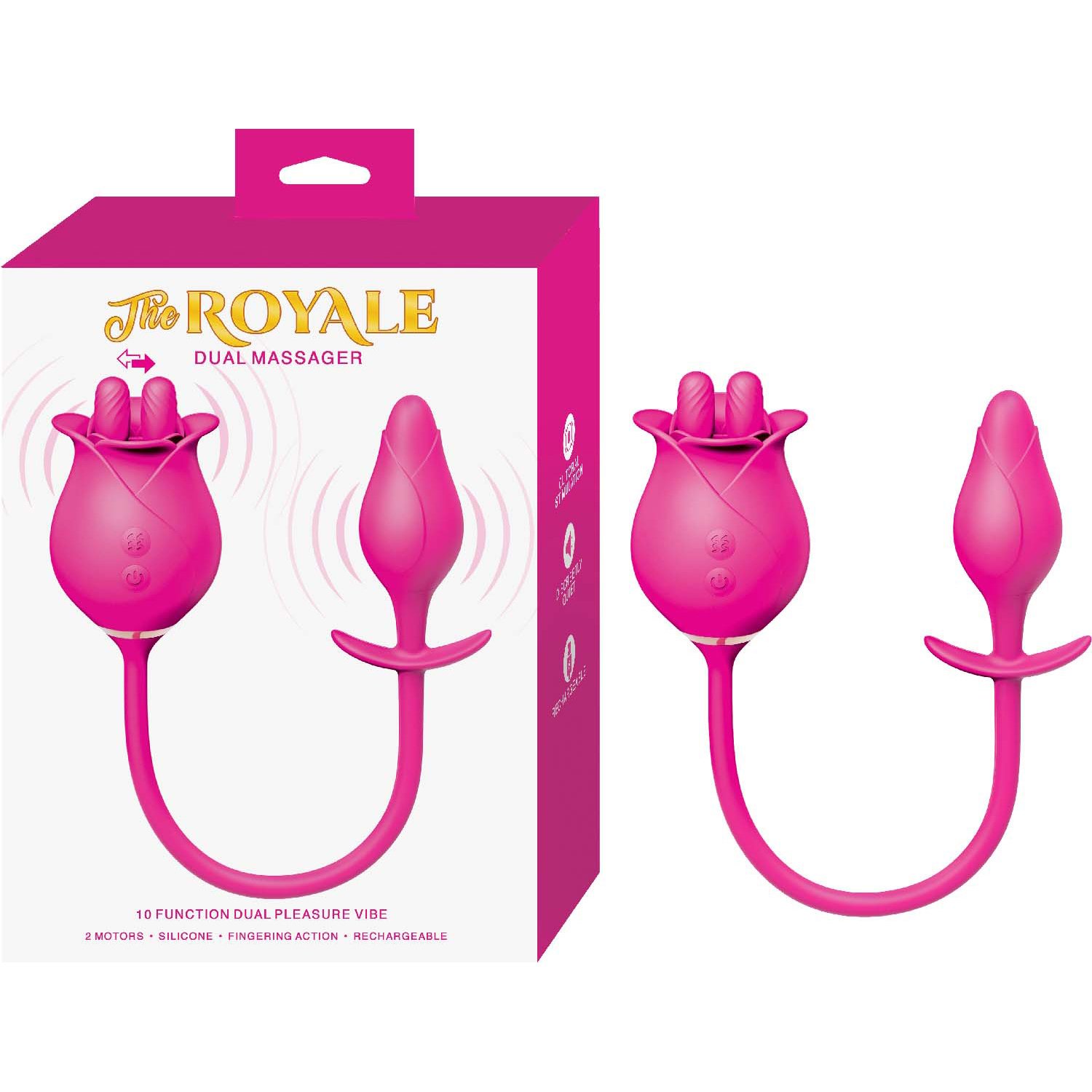 the-royale-dual-massager-pink The Royale Dual Massager - Pink - Image 1
