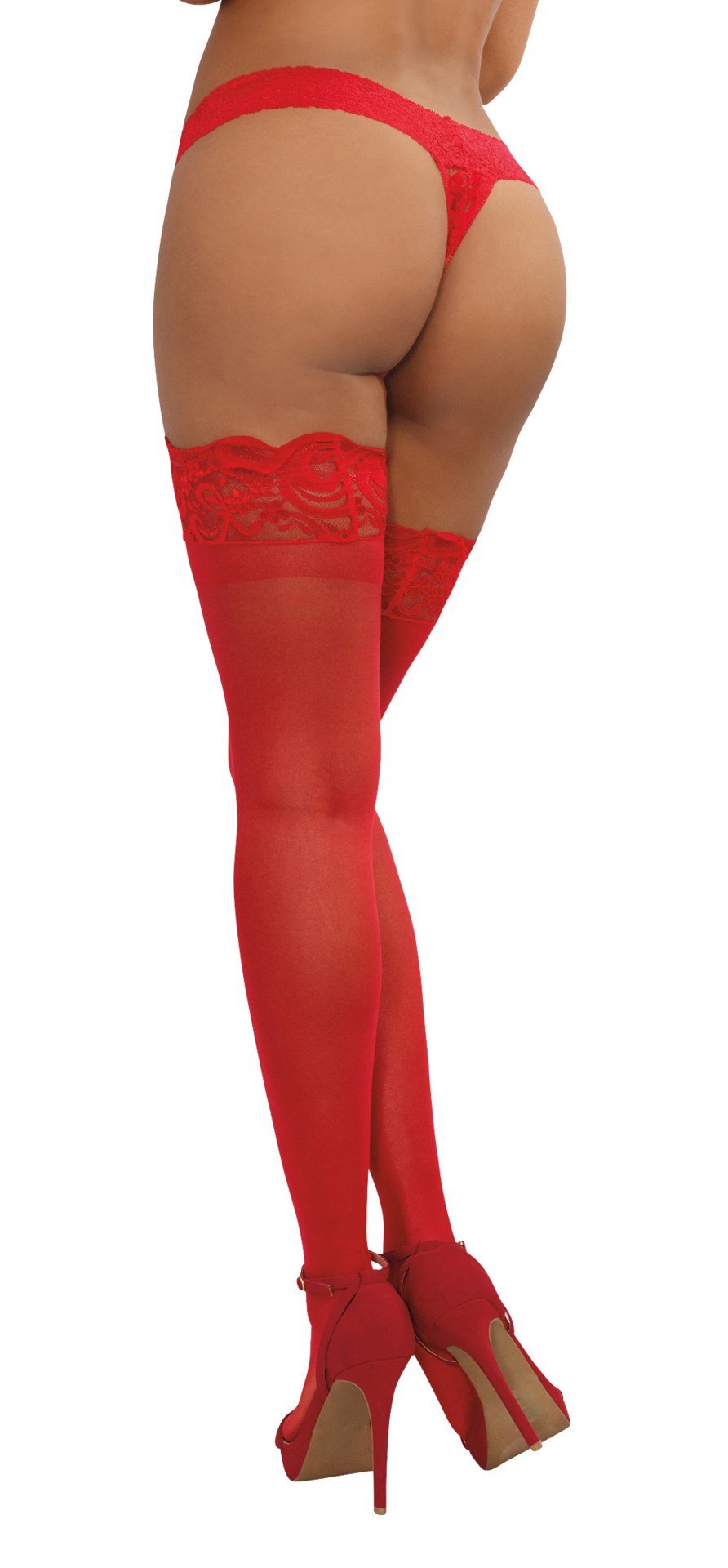 thigh-high-one-size-red Thigh High - One Size - Red - Image 1