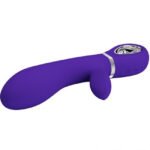 Thomas Super Soft Silicone Rabbit Vibrator – Purple - Image 3