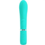 Thomas Super Soft Silicone Rabbit Vibrator – Turquoise - Image 4