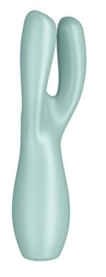 Satisfyer Threesome 3 Rechargeable Vibrator – Mint - Image 3