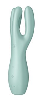 Satisfyer Threesome 3 Rechargeable Vibrator – Mint - Image 4