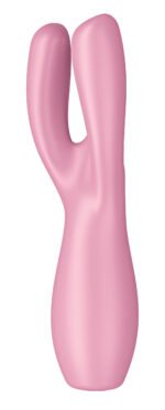 Satisfyer Threesome 3 Rechargeable Vibrator – Pink - Image 4