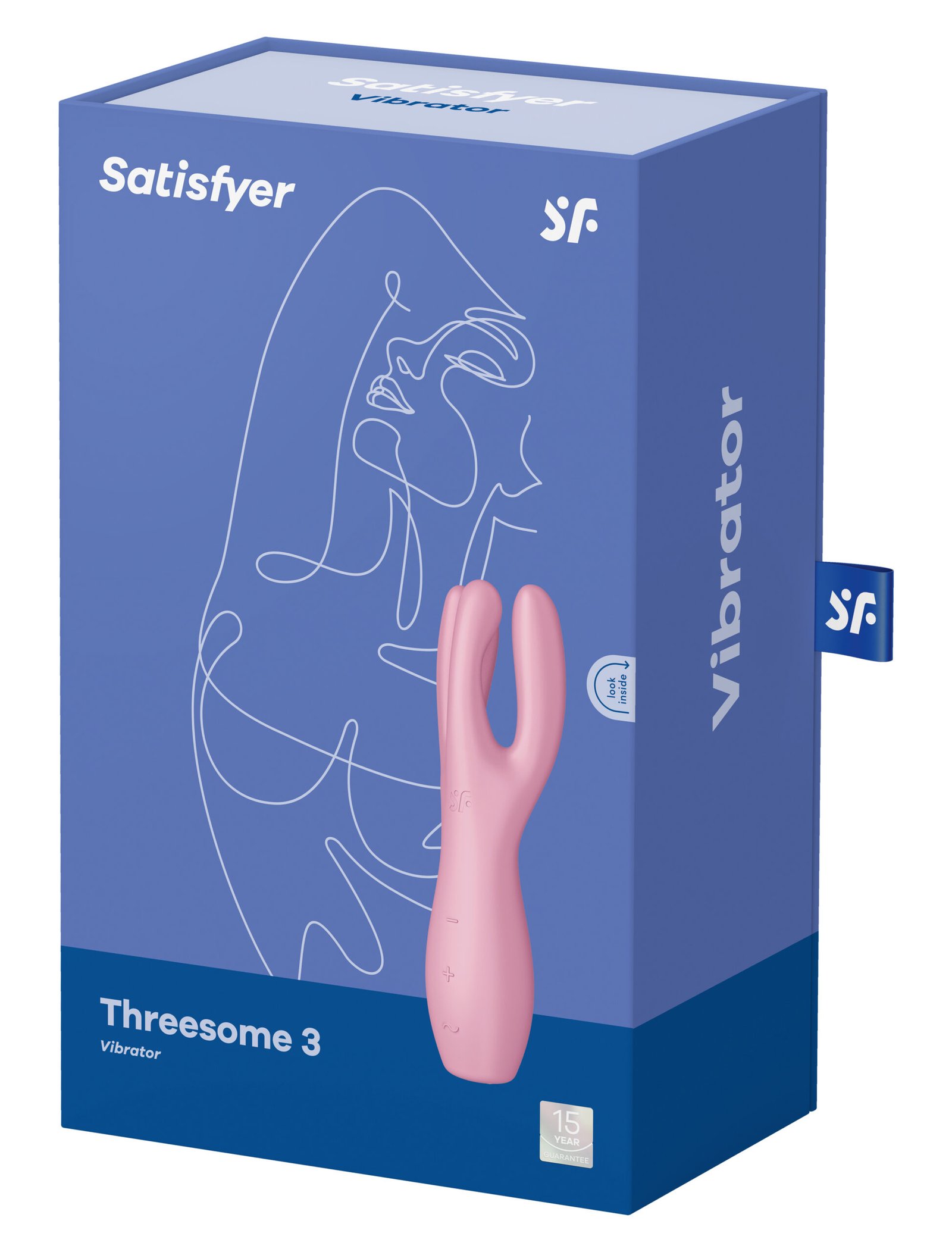 threesome-3-vibrator-pink Threesome 3 Vibrator - Pink - Image 1