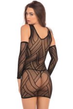 Throw Down 3 Piece Mini Dress Set – Black - Image 2