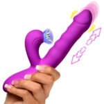 Thrust Wave Thrusting and Sucking Rabbit Vibrator – Purple - Image 6