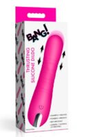 Thrusting Silicone Dildo – Pink, Rechargeable, Waterproof
