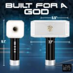 Thunder Stroker Sucking Masturbator – Silver, Rechargeable, Multi-Speed Vibration and Suction - Image 5