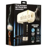 Thunder Stroker Sucking Masturbator – Silver, Rechargeable, Multi-Speed Vibration and Suction - Image 7
