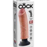 King Cock 8-Inch Vibrating Cock - Light