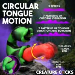 Tongue Lasher Silicone Vibrator - Green - Image 4