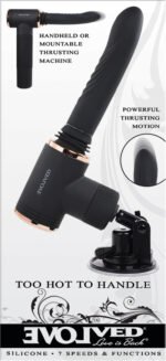 Too Hot to Handle Black Thrusting and Vibrating Machine with Suction Cup Mount - Image 9