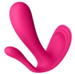 Satisfyer Top Secret Plus Rechargeable App-Controlled Dual-Motor Wearable Vibrator – Pink