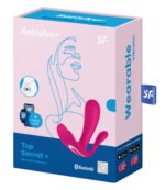 Satisfyer Top Secret Plus Rechargeable App-Controlled Dual-Motor Wearable Vibrator – Pink - Image 4