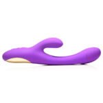 Tri-Flick Flicking Silicone Rabbit Vibrator - Purple - Image 7