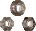 Triple Thick Cock Rings – Gray, 3-Pack - Image 4