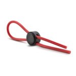 Stay Hard Silicone Loop Cock Ring – Red - Image 4