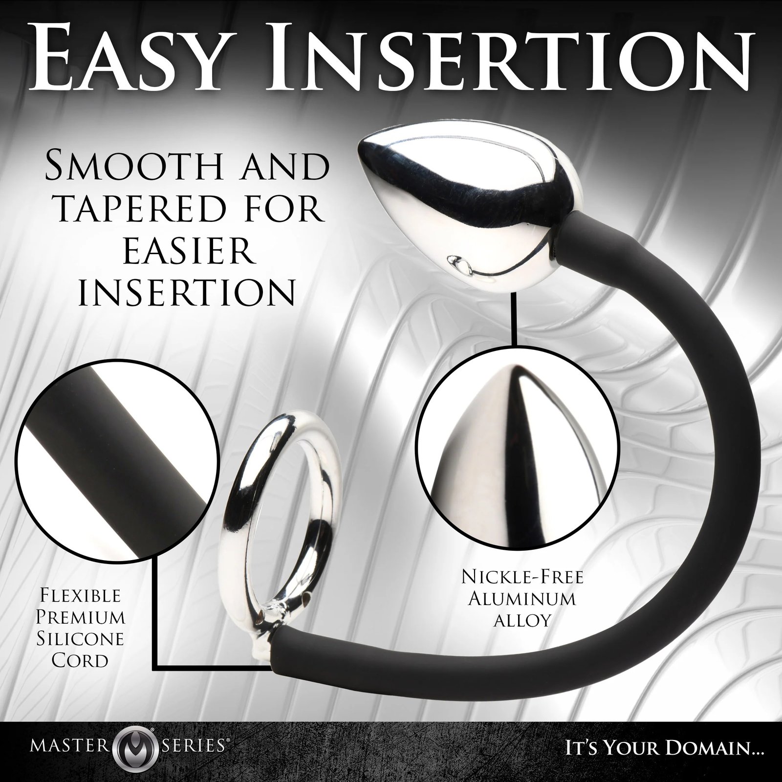 tug-plus-plug-cock-and-ball-ring-with-anal-plug-black Tug Plus Plug Cock and Ball Ring With Anal Plug - Black - Image 1