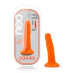 Neo - 5.5 Inch Dual Density Cock - Neon Orange