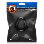 Hung Padded Cockring Oxballs - Black - Image 2