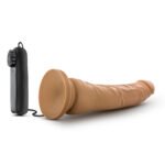 Dr. Skin 8.5 Inch Vibrating Realistic Cock with Suction Cup – Mocha - Image 4