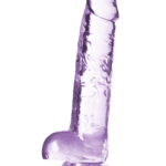 Naturally Yours - 7 Inch Crystalline Dildo - Amethhyst