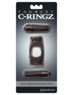 Fantasy C-Ringz Duo-Vibrating Super Ring Black - Image 3
