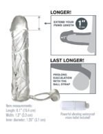 Fantasy X-Tensions Vibrating Super Sleeve – Clear - Image 3