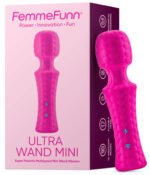 Ultra Wand Mini Rechargeable Vibrator – Pink - Image 2