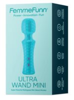 Ultra Wand Mini Rechargeable Vibrator – Turquoise - Image 3