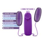 B Yours Double Pop Eggs Vibrating Eggs – Plum - Image 4