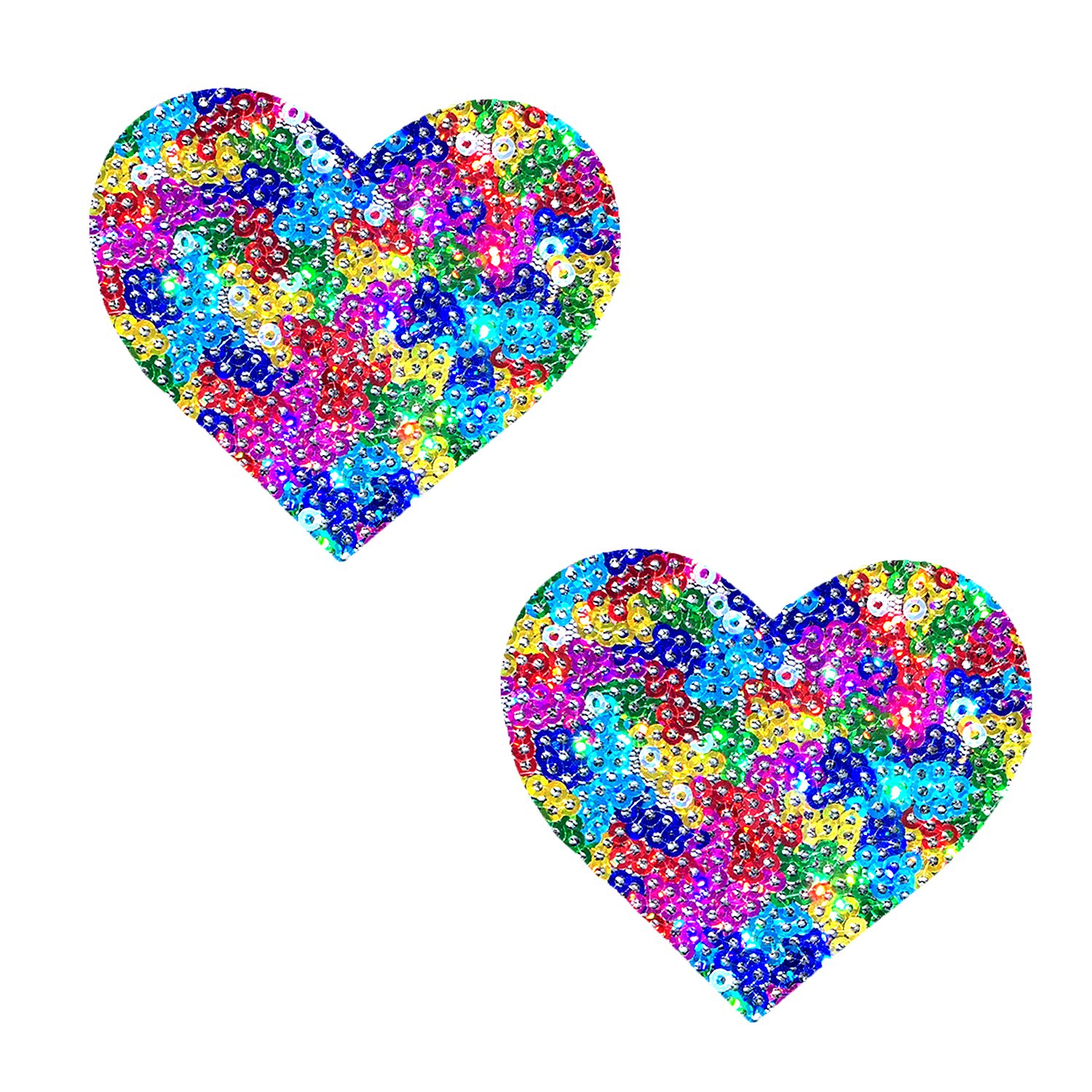unipoo-sparkle-sequin-multicolor-i-heart-u-nipztix-pasties Unipoo Sparkle Sequin Multicolor I Heart U Nipztix Pasties - Image 1