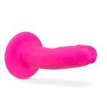 Neo Elite - 6 Inch Silicone Dual Density Cock - Neon Pink