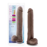 Au Naturel - Daddy - 14 Inch Sensa Feel Dual Density Dildo - Chocolate - Image 3