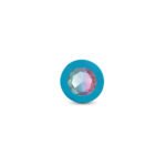 Gemma Clear Iridescent Gem Teal Silicone Plug - M - Image 9