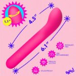 G-Spot Flexible Silicone Vibrator - Pink - Image 3