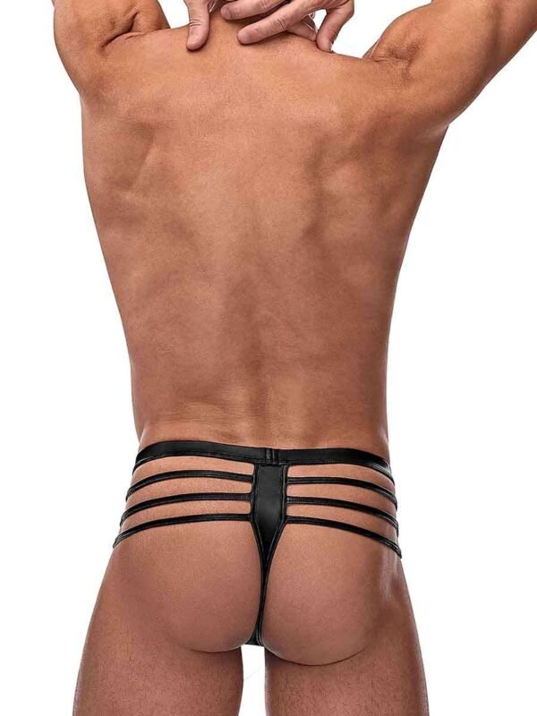Cage Matte Cage Thong - L/ XL - Black