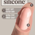 King Cock Elite 11 Inch Silicone Dual Density Cock - Light